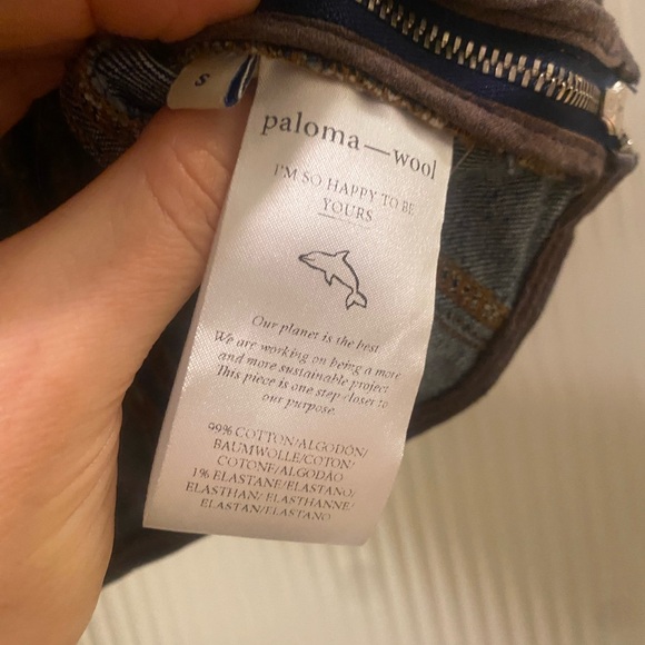 Paloma Wool Ramon denim crop top bustier corset - Picture 4 of 6